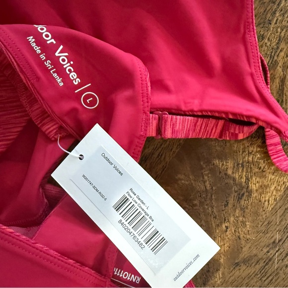 NWT Outdoor Voices Flow Low Coverage Sports Bra - Picture 5 of 7